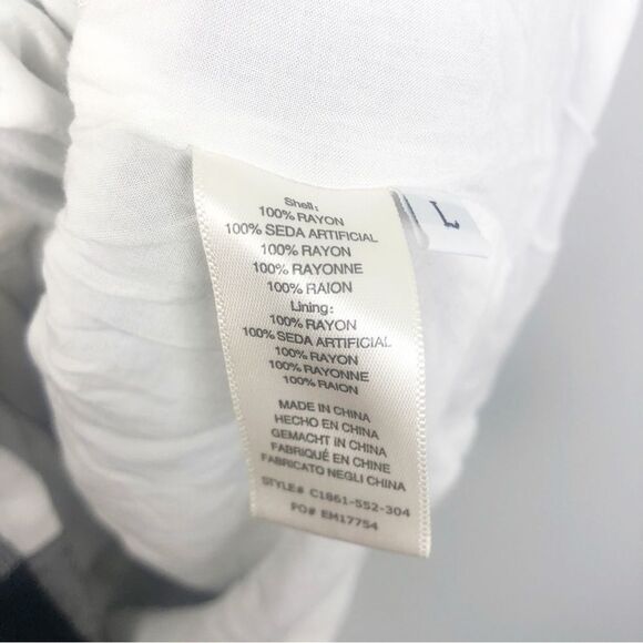 ANTHROPOLOGIE | CLOTH & STONE Buffalo Plaid Black & White Romper Women’s Size L - Picture 12 of 13